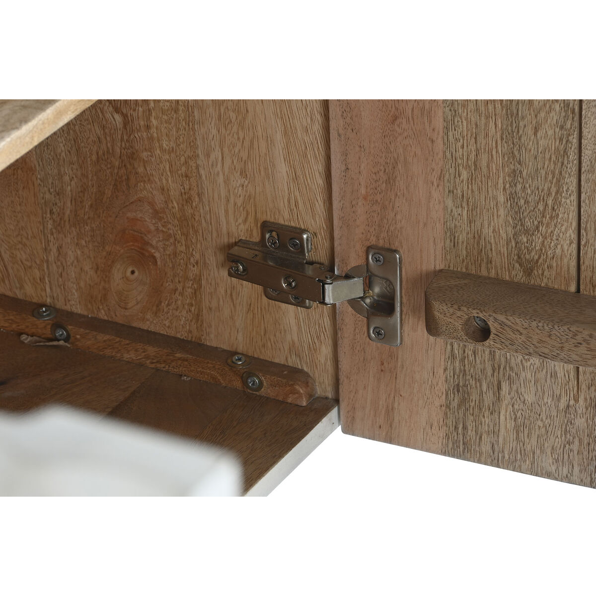 Skänk DKD Home Decor 177 x 40 x 75 cm Vit Mangoträ - 5