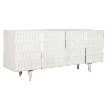 Skänk DKD Home Decor 177 x 40 x 75 cm Vit Mangoträ