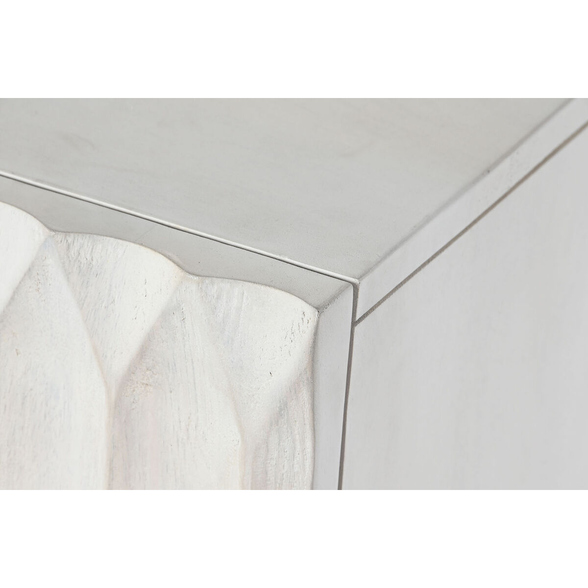 Skänk DKD Home Decor 177 x 40 x 75 cm Vit Mangoträ - 3