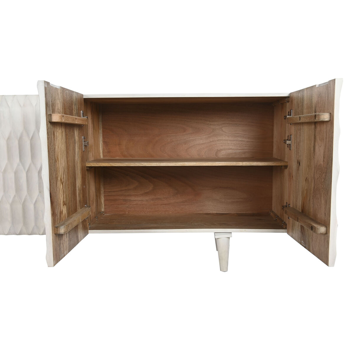 Skänk DKD Home Decor 177 x 40 x 75 cm Vit Mangoträ - 4