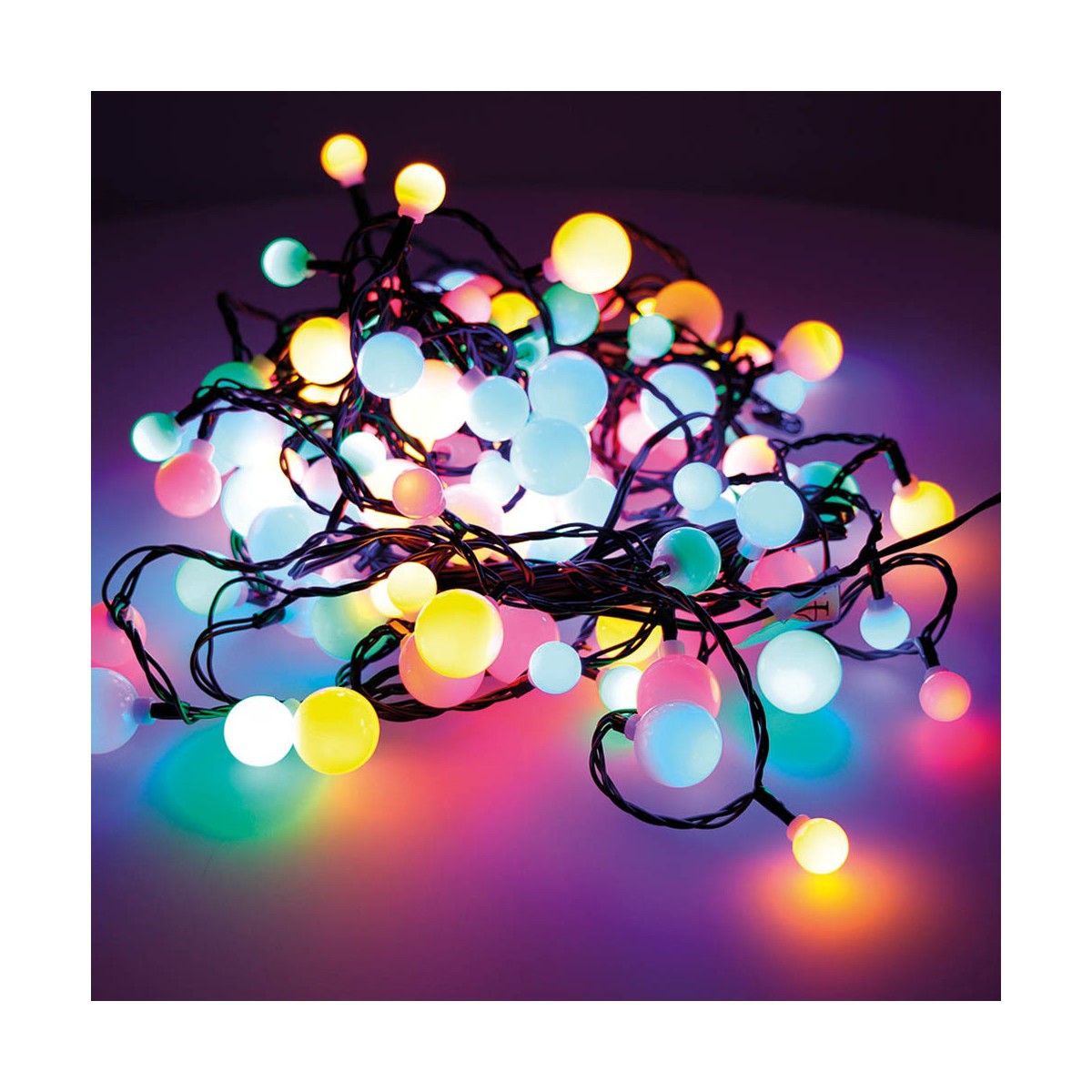 LED-krans Lumineo Cherry Multicolour 14 m - 2