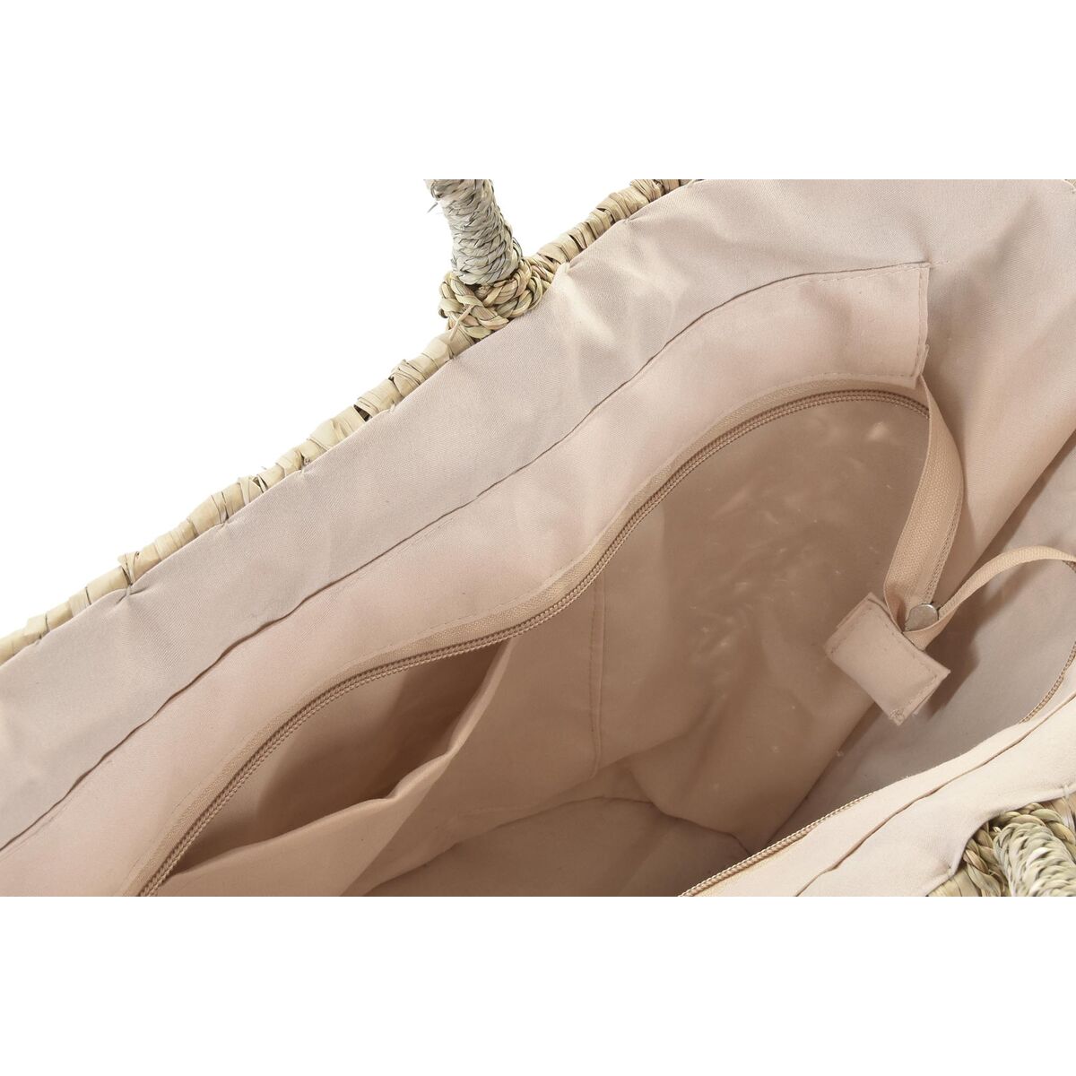 Väska DKD Home Decor Vit Multicolour Naturell Metall 59 x 16 x 30 cm - 11