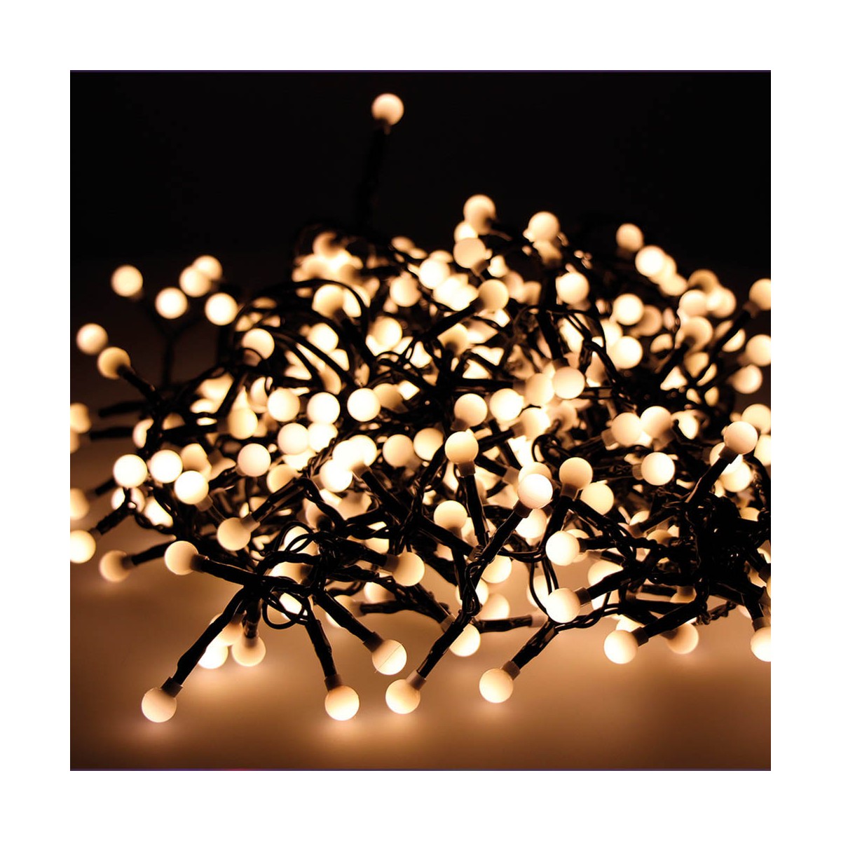 LED-krans Lumineo Cherry Compact Vit (14 m) - 3