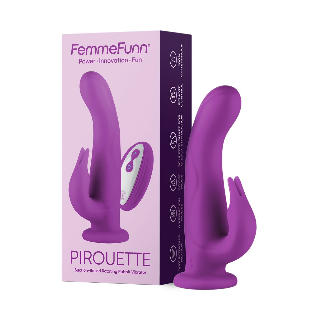 G-spotvibrator FemmeFunn Pirouette Purpur - 3