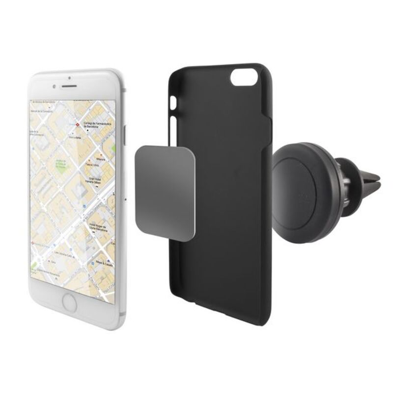 Magnetisk hållare för mobiler i bilar KSIX 360º Svart - 3