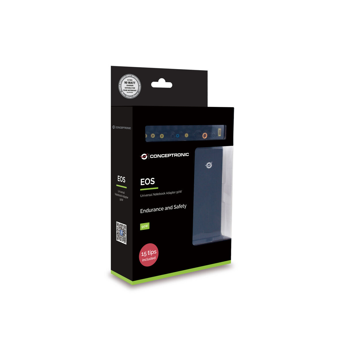 Eladapter Conceptronic CNB90T15 Svart - 3