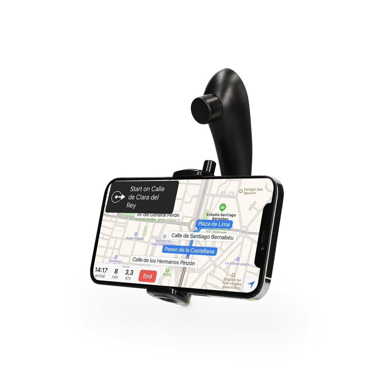 Universal Mobilhållare för Bilen KSIX 360º Svart - 6