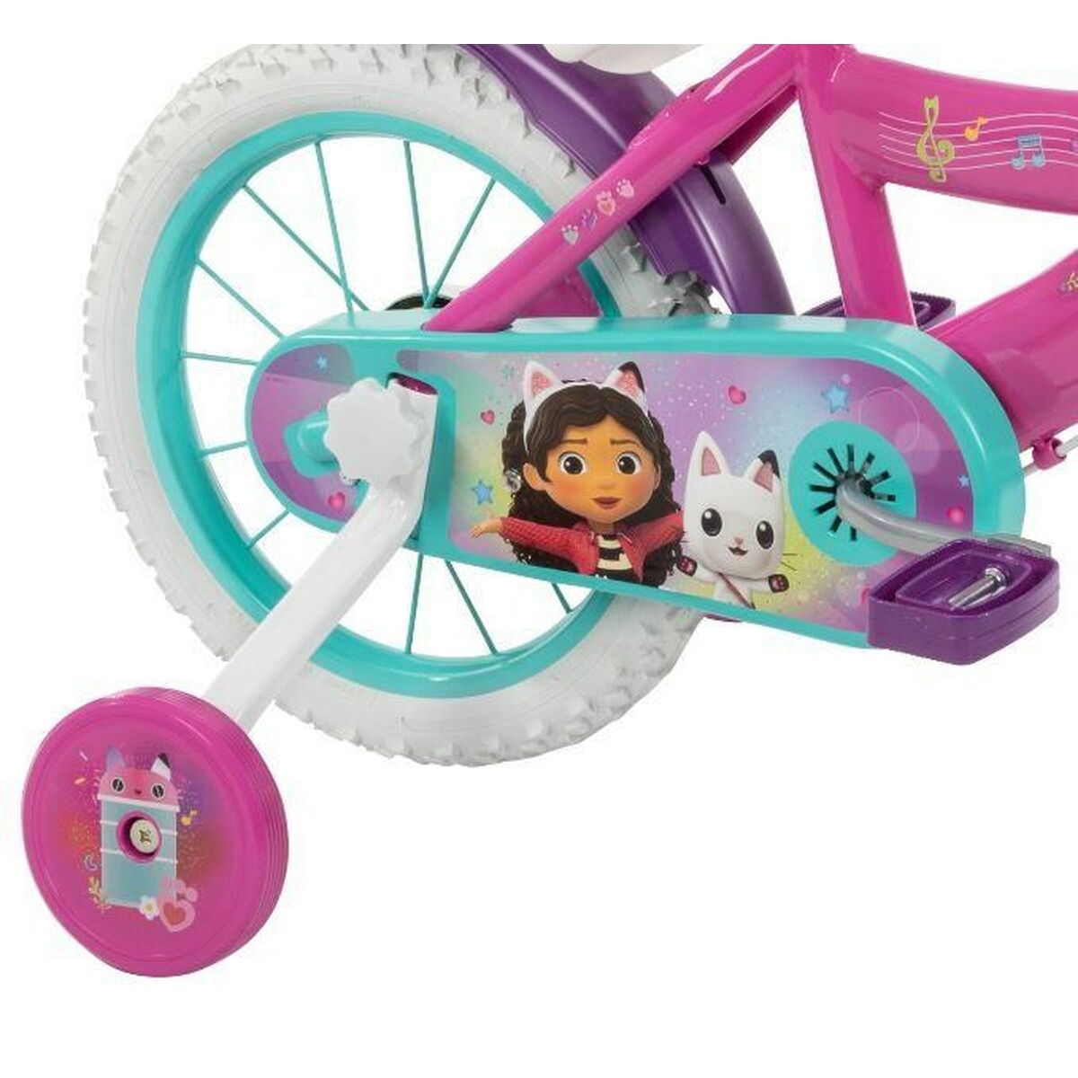 Barncykel Huffy 21973W Vit Rosa - 4