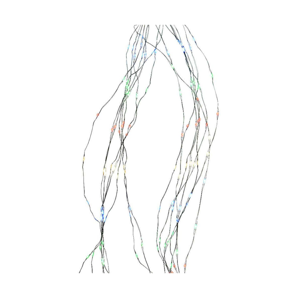 LED-krans Lumineo Multicolour Silvrig
