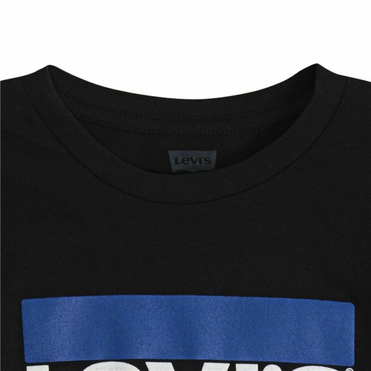 T-shirt med kortärm Herr Levi's Logo Jr  Svart - 7