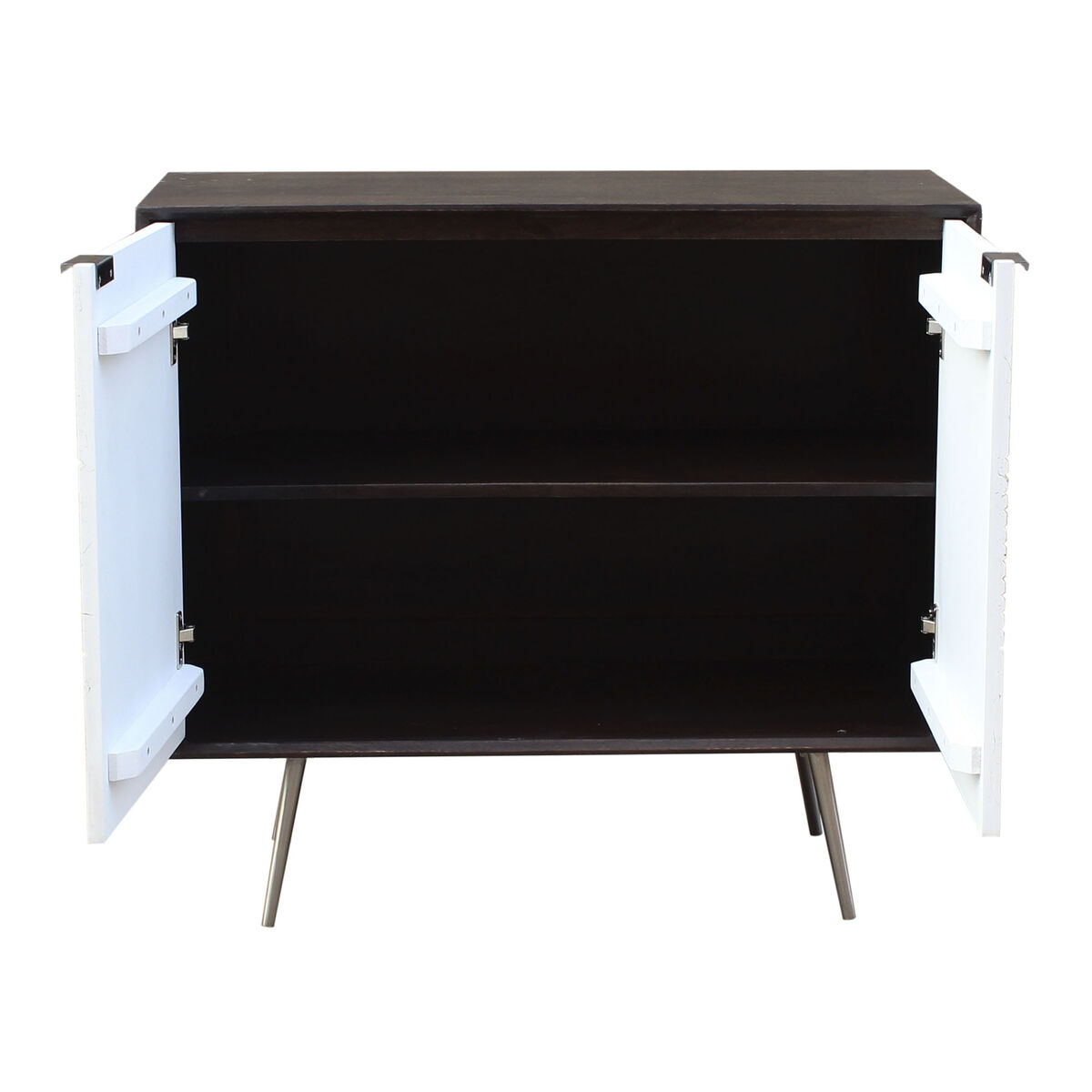 Skänk DKD Home Decor Vit Brun Metall Mangoträ 90 x 43 x 80 cm 90 x 43 x 82 cm - 6
