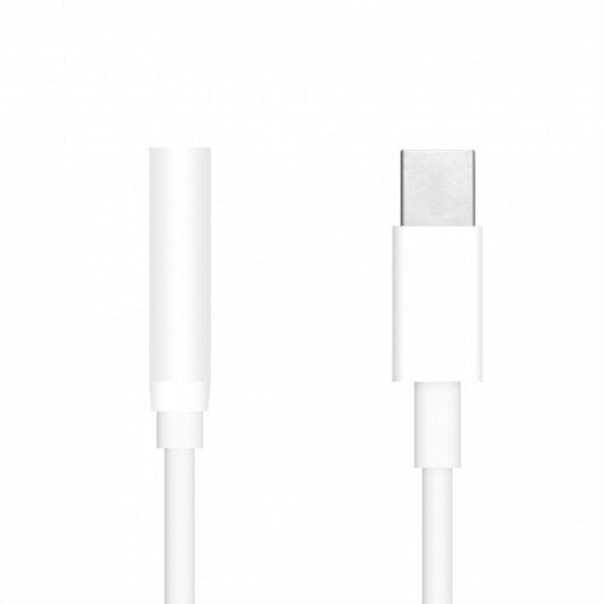 USB-C till Jack 3.5 mm Adapter PcCom Essential Vit 10 cm - 2