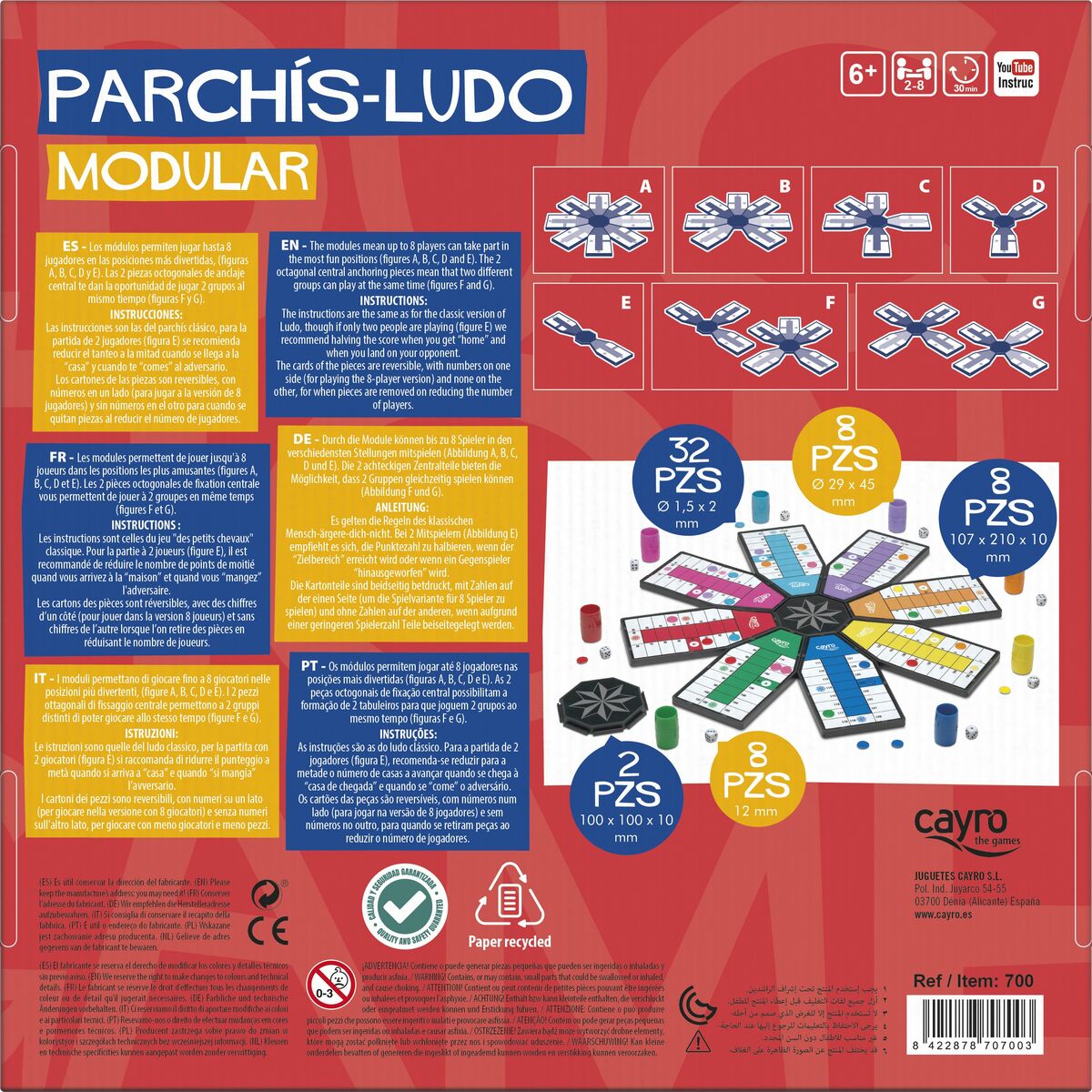 Parchis Cayro 8 Spelare - 3
