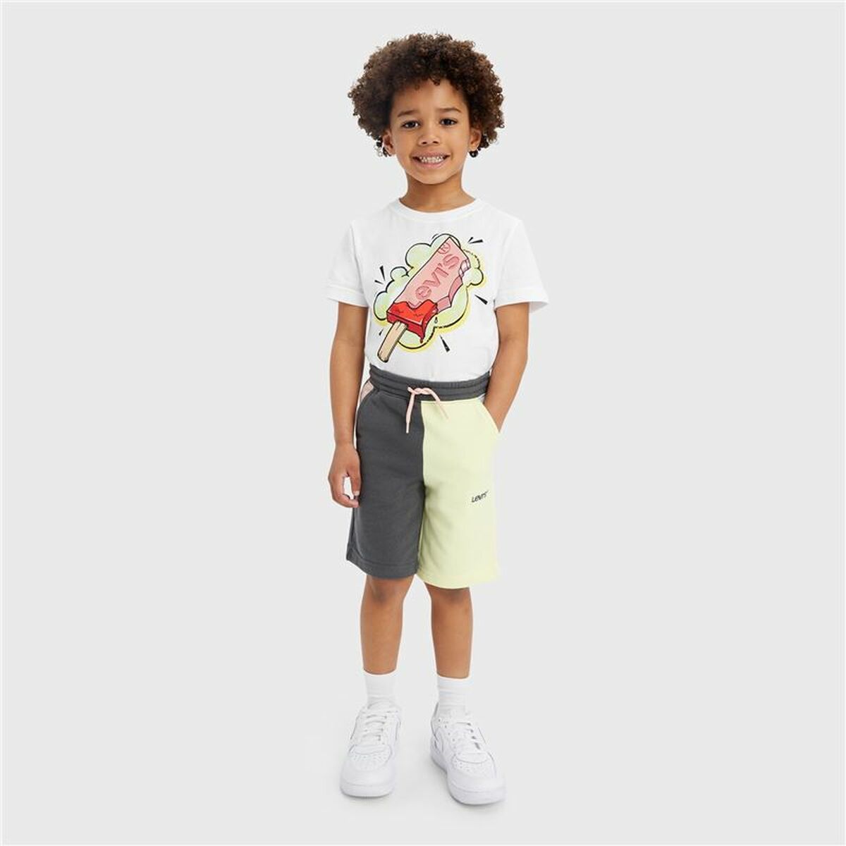 Sportshorts för barn Levi's French Terr 63392 Dvobarvna Svart - 3