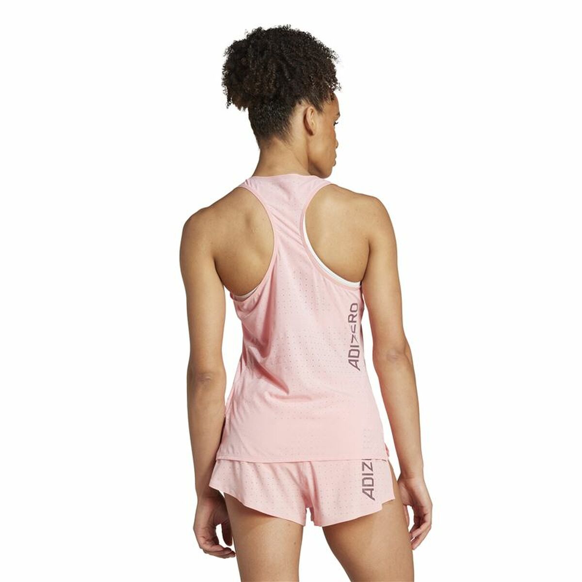 T-shirt med kortärm Herr Adidas Adizero Rosa - 3