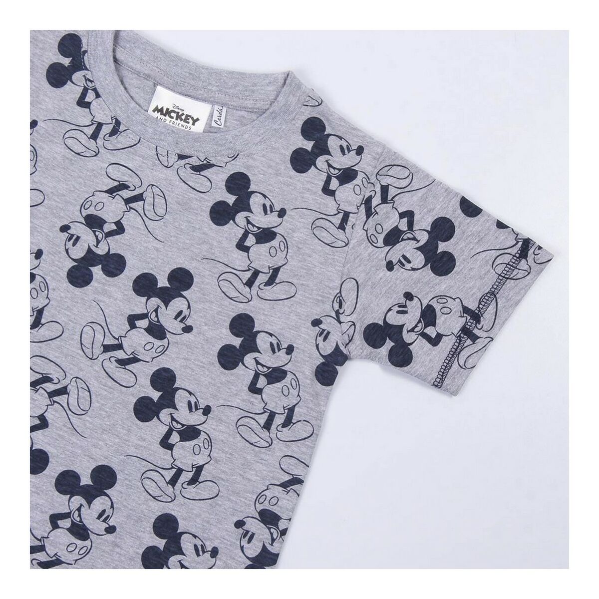 Barn T-shirt med kortärm Mickey Mouse Grå - 13