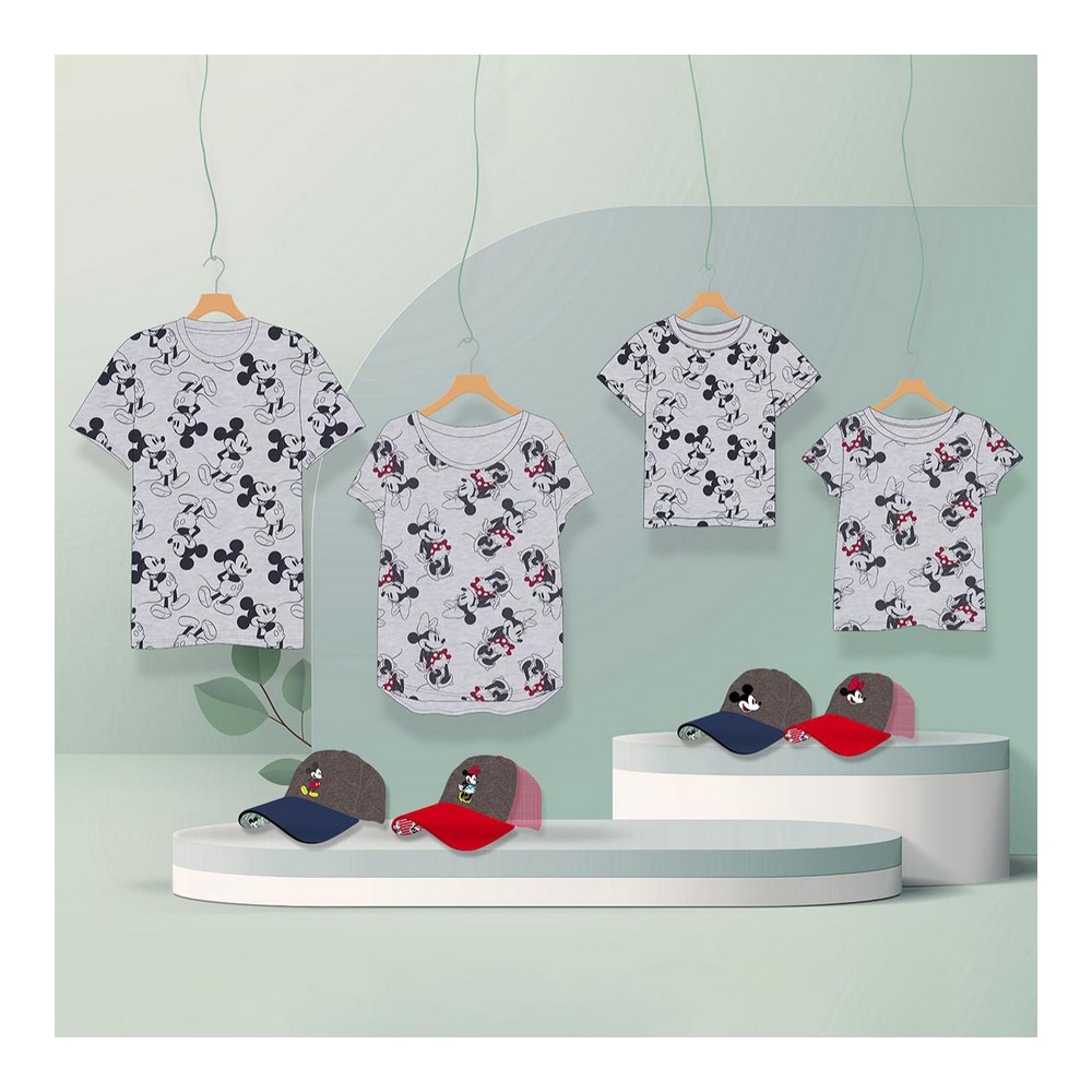 Barn T-shirt med kortärm Mickey Mouse Grå - 5