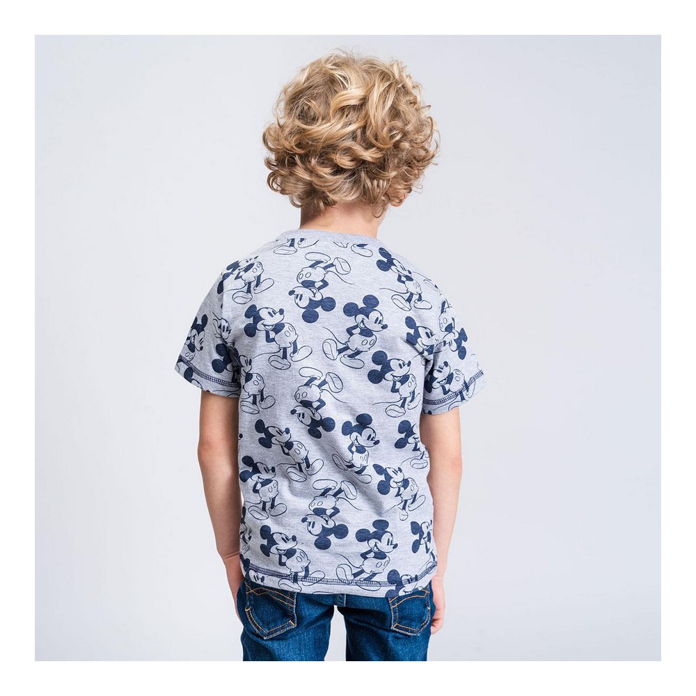Barn T-shirt med kortärm Mickey Mouse Grå - 6