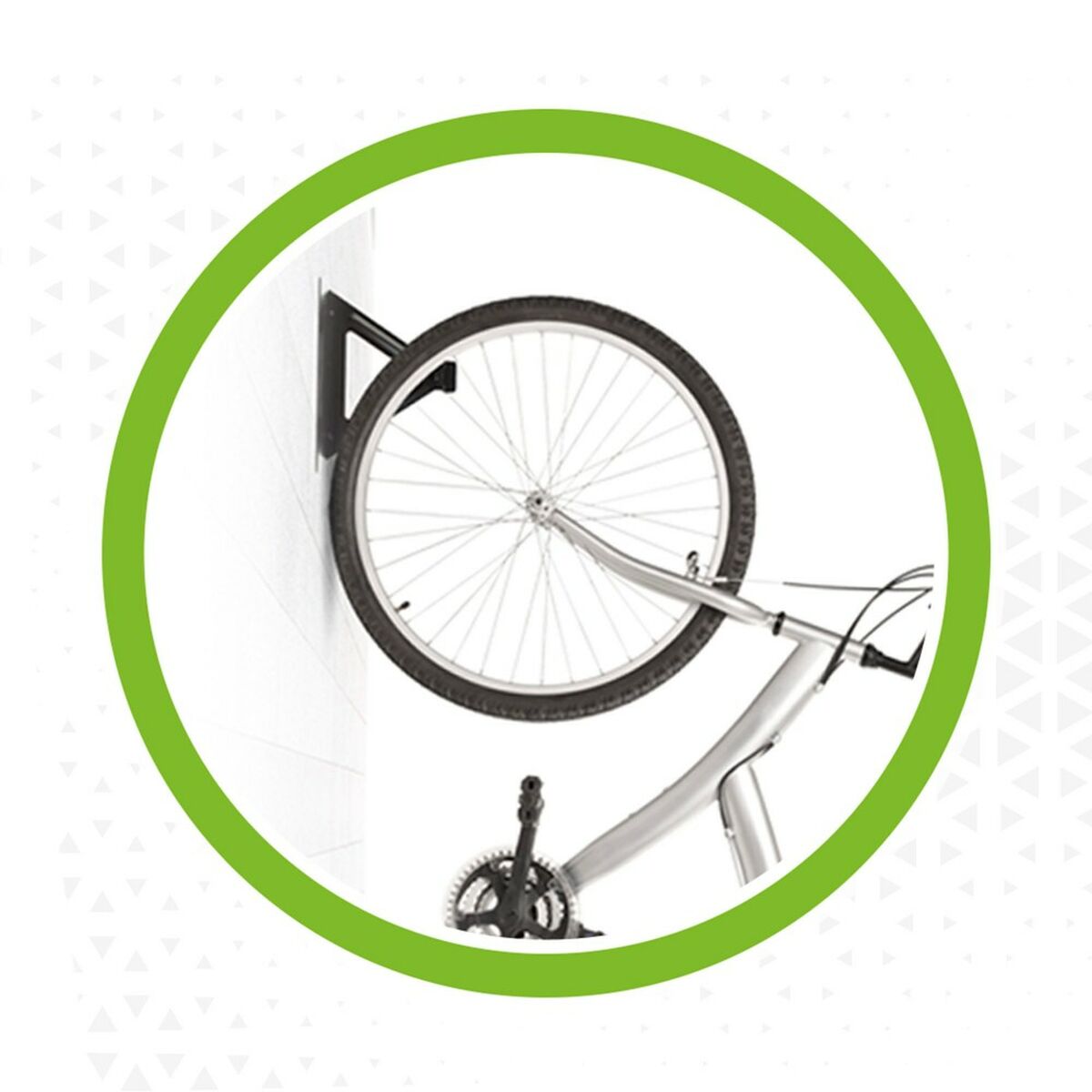 Väggfäste för cykel Aktive Svart Metall 15,5 x 12 x 5,5 cm (24 antal) - 4