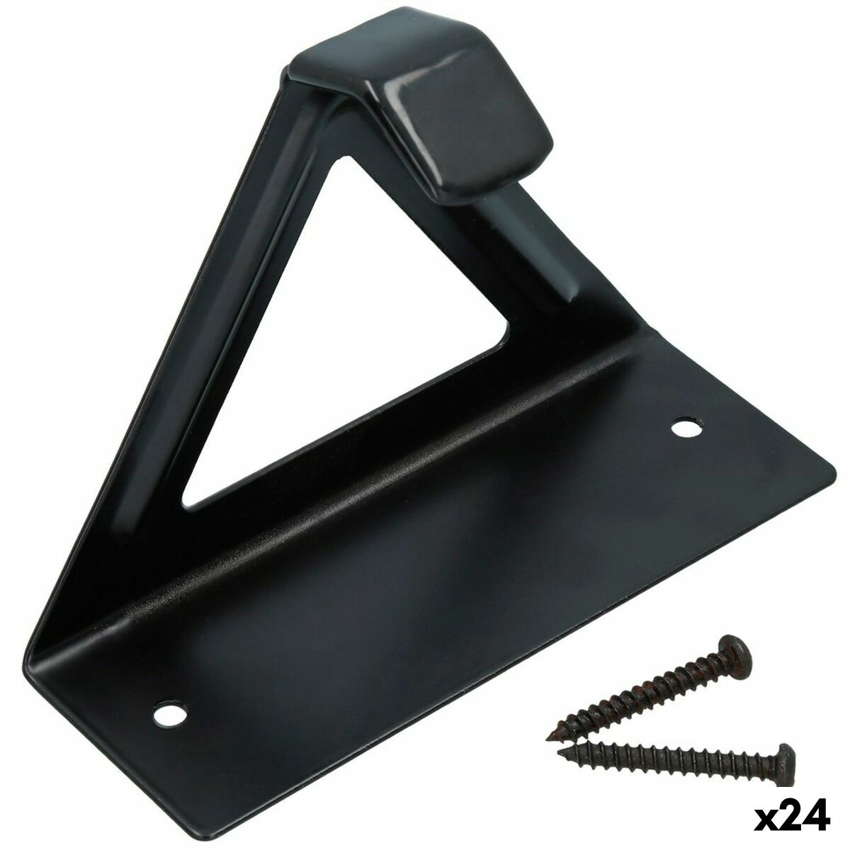 Väggfäste för cykel Aktive Svart Metall 15,5 x 12 x 5,5 cm (24 antal)