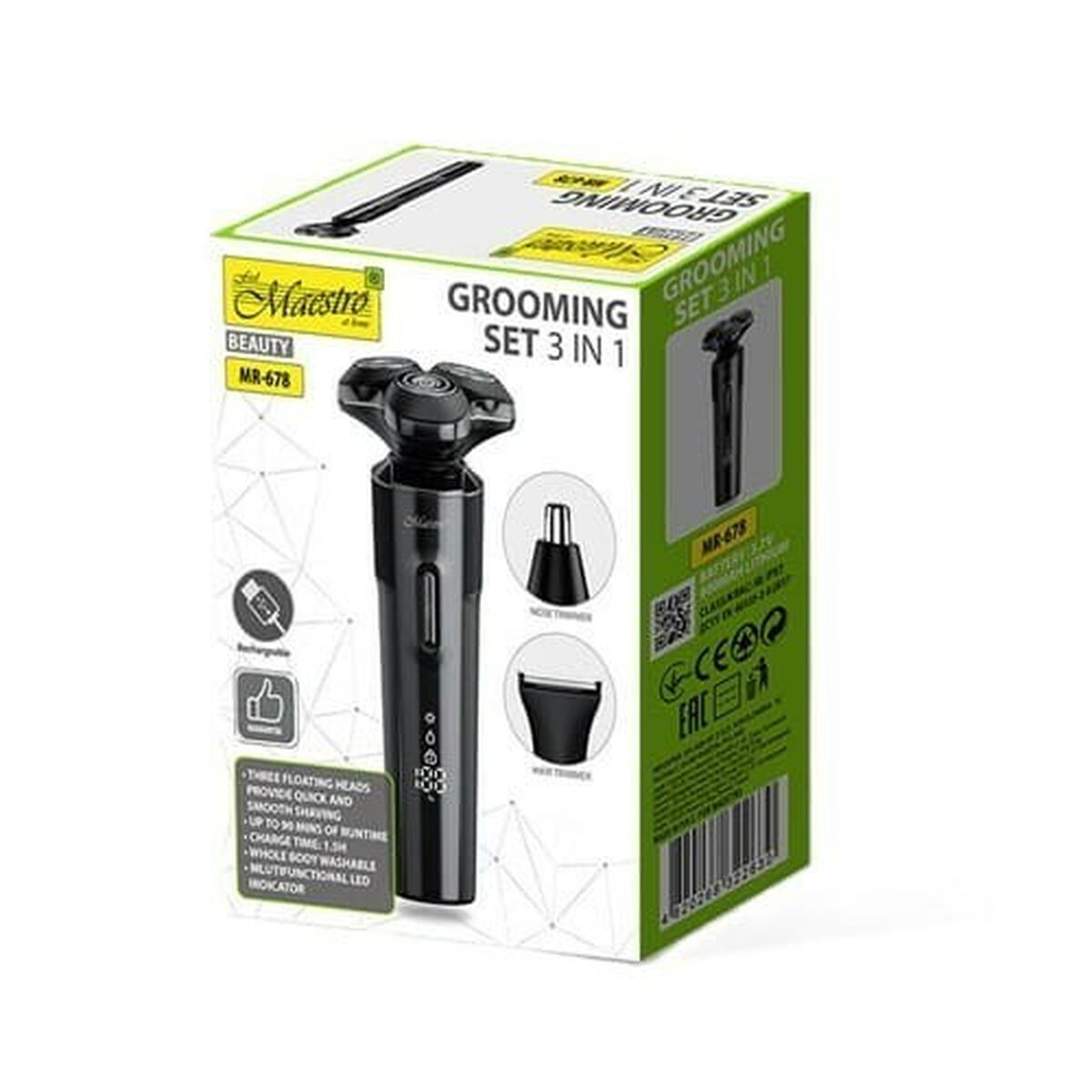 Hårtrimmer Feel Maestro MR-678 1 Delar - 3
