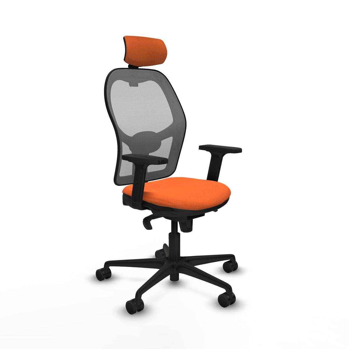 Kontorsstol med nackstöd Jorquera Piqueras y Crespo 2D036N2 Orange