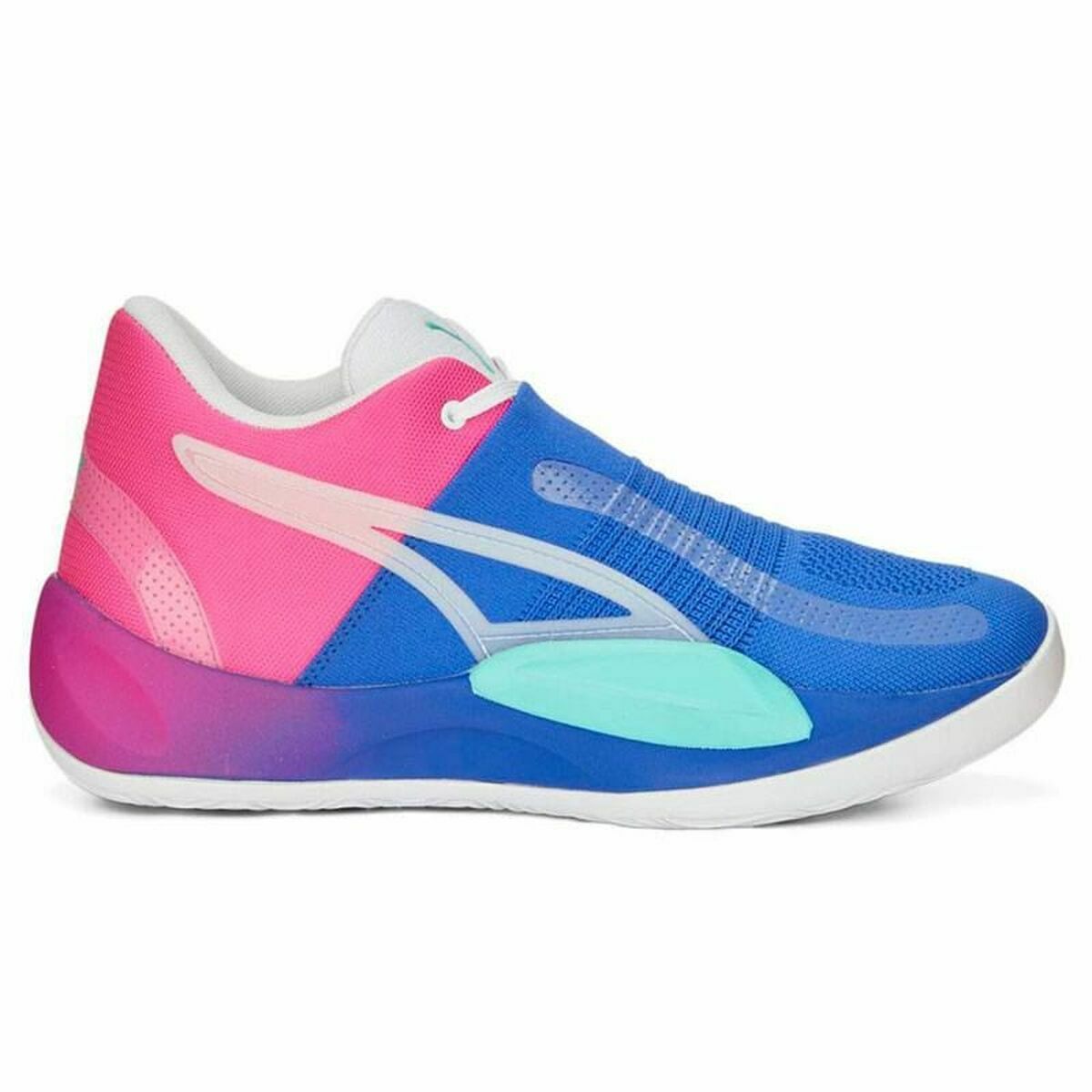 Basketskor, Vuxen Puma Rise Rosa Blå - 7