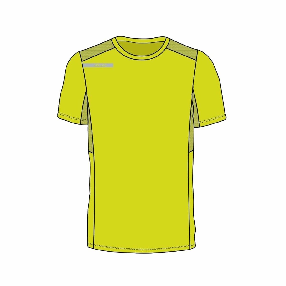 T-shirt med kortärm Herr Joluvi Athlet Gul - 2