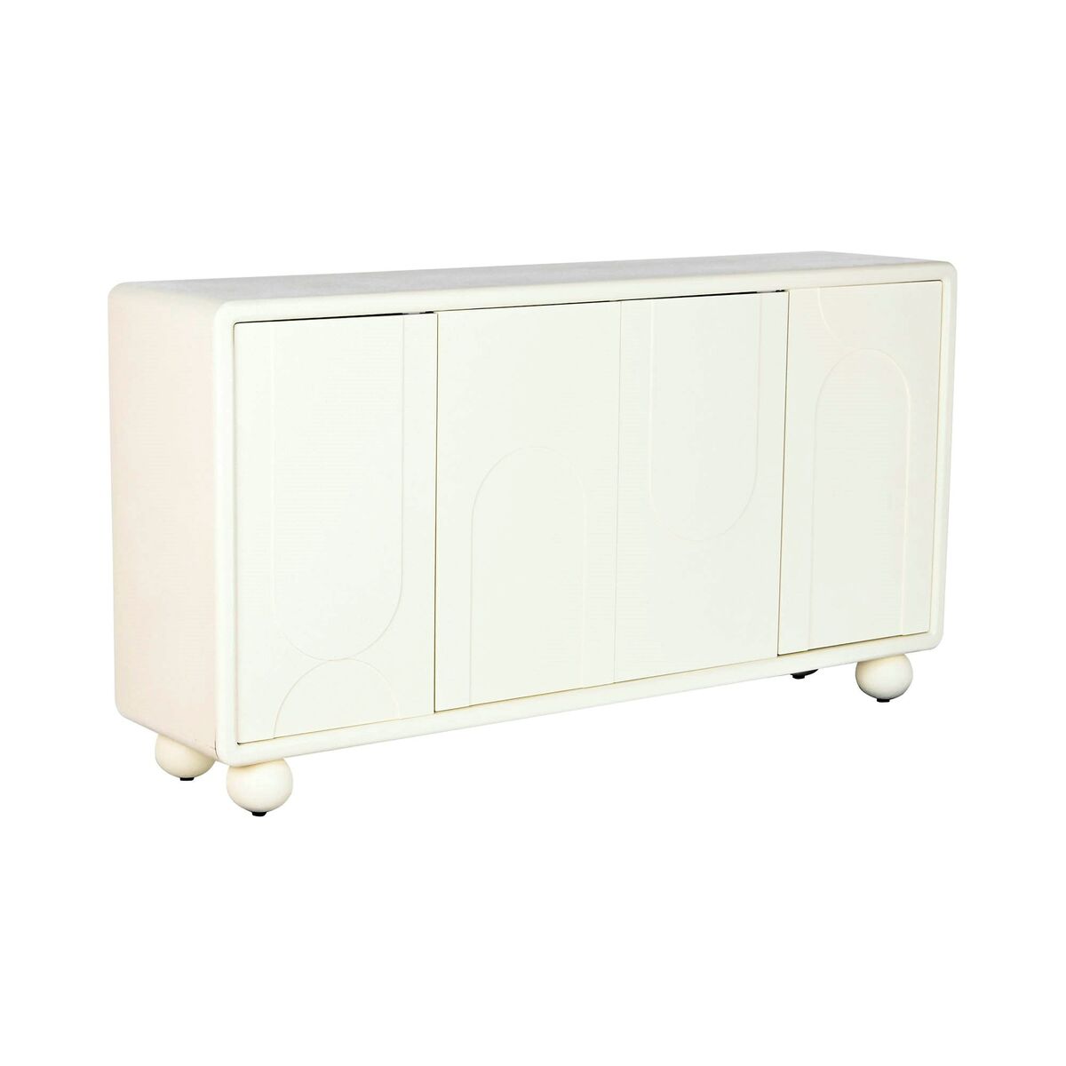 Skänk DKD Home Decor Vit Trä MDF 160 x 37 x 85 cm
