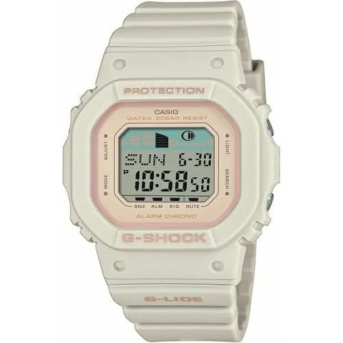 Damklocka Casio G-Shock G-LIDE WHITE - SURF TIDE GRAPHS - 4