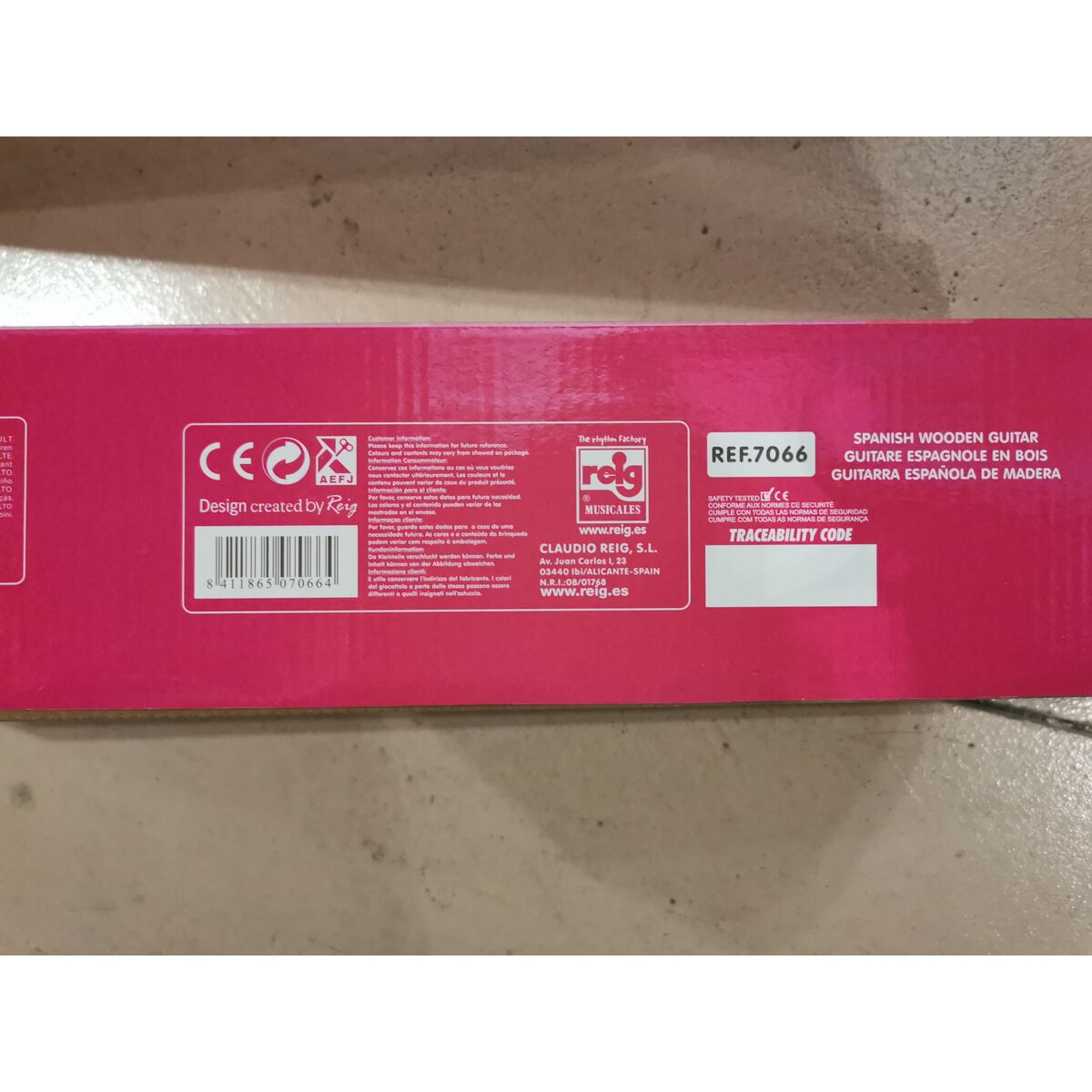 Gitarr för barn Reig REIG7066 Rosa - 9