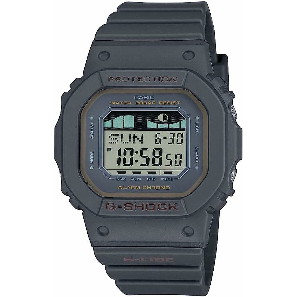 Damklocka Casio G-Shock G-LIDE BLACK - SURF TIDE GRAPHS - 4