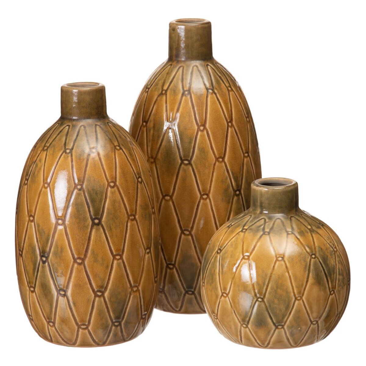 Vas 17,5 x 17,5 x 18 cm Keramik Senap - 4