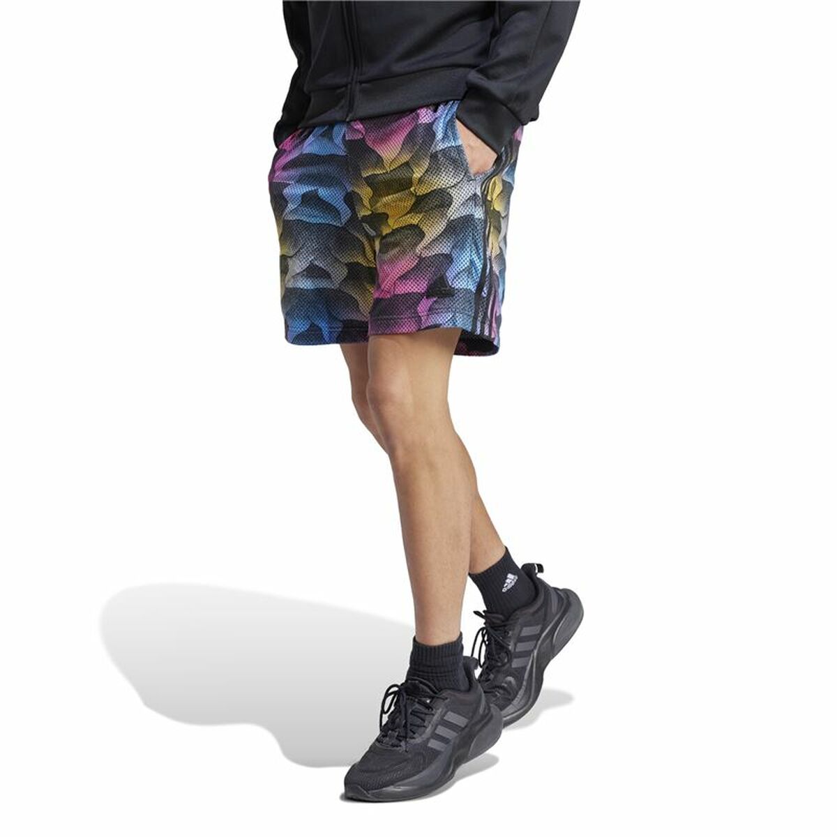 Träningsshorts Adidas Tiro Aop Blå Svart - 2