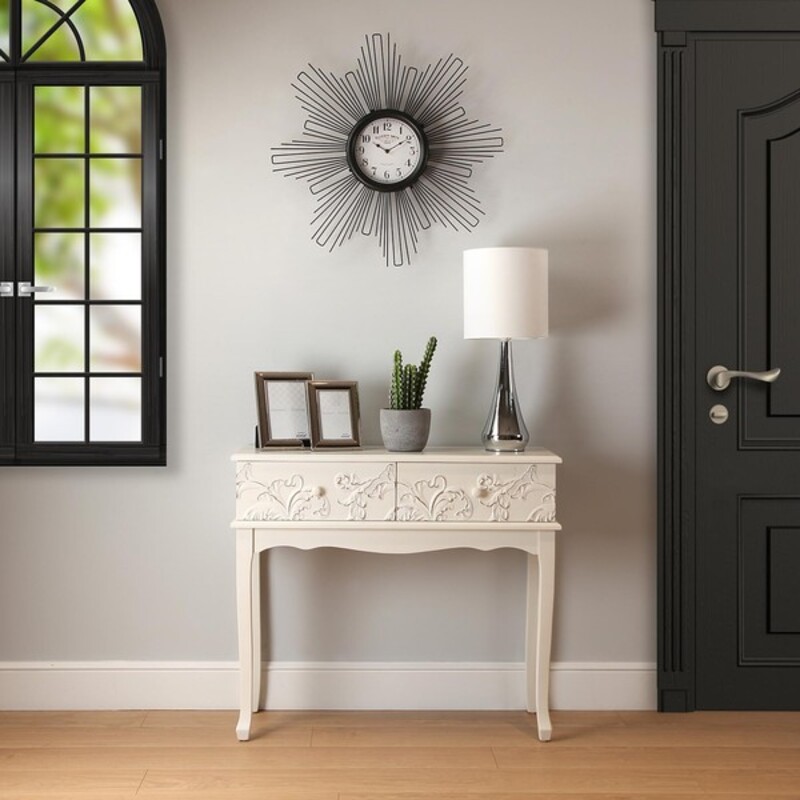 Väggklocka Versa VS-20460111 Metall Trä MDF 68 x 6,5 x 68 cm - 4