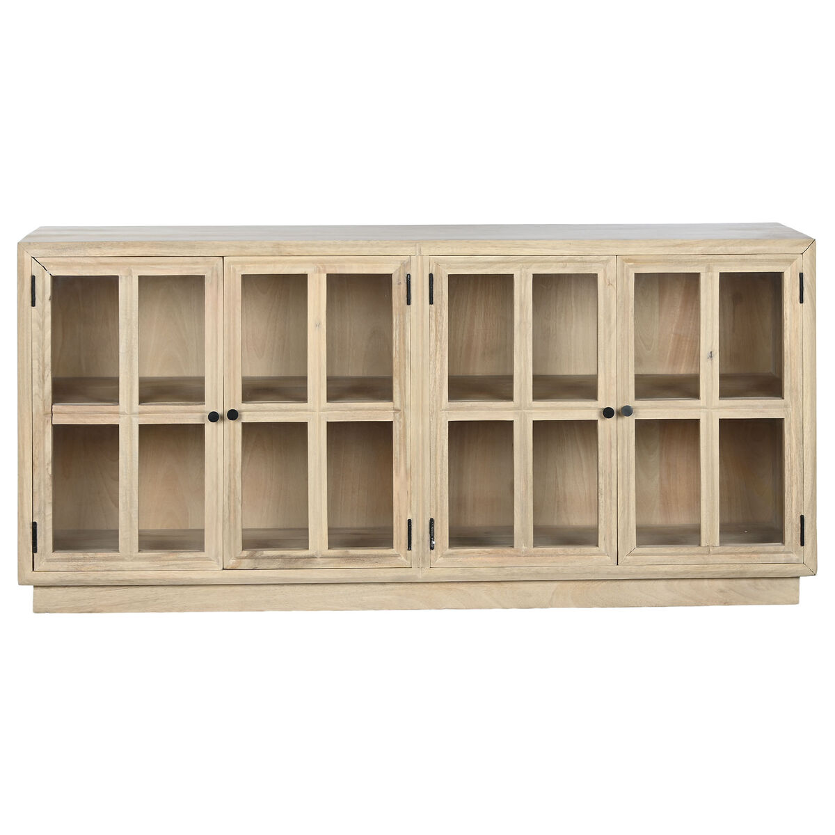 Skänk Home ESPRIT Naturell Glas Mangoträ 170 x 41 x 81 cm - 3