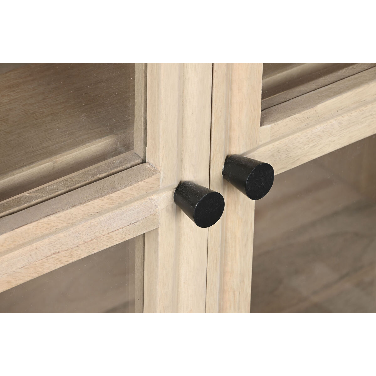Skänk Home ESPRIT Naturell Glas Mangoträ 170 x 41 x 81 cm - 4