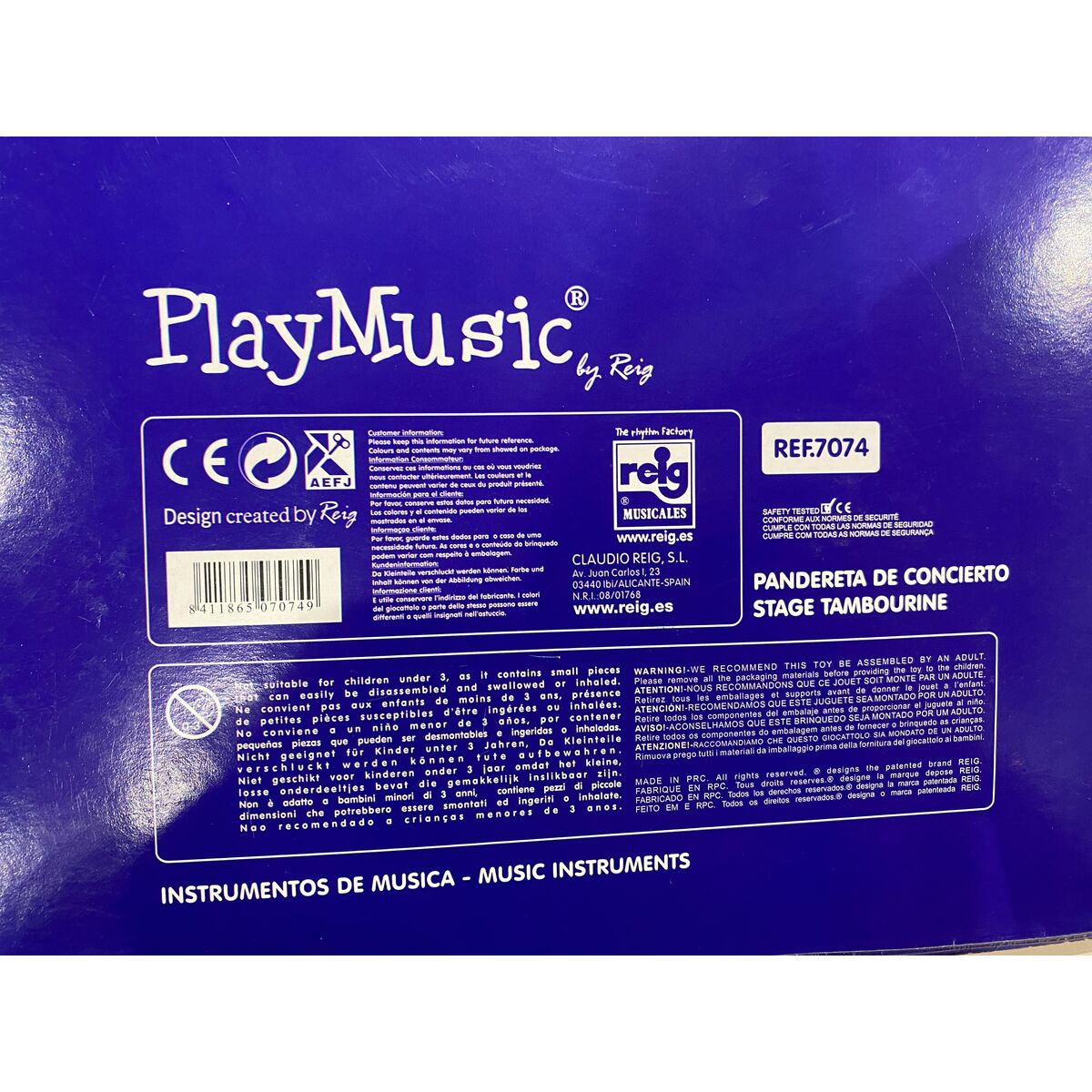 Musikalisk Leksak Reig Tamburin Ø 25 cm 25 cm - 10