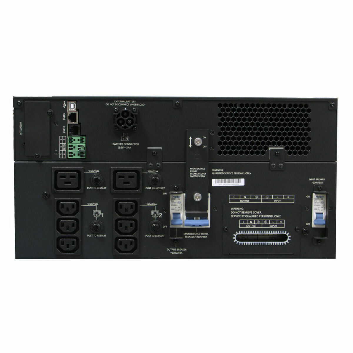 Avbrottsfri kraftförsörjning UPS online Vertiv GXT5-6000IRT5UXLE 6000W 230V - 2