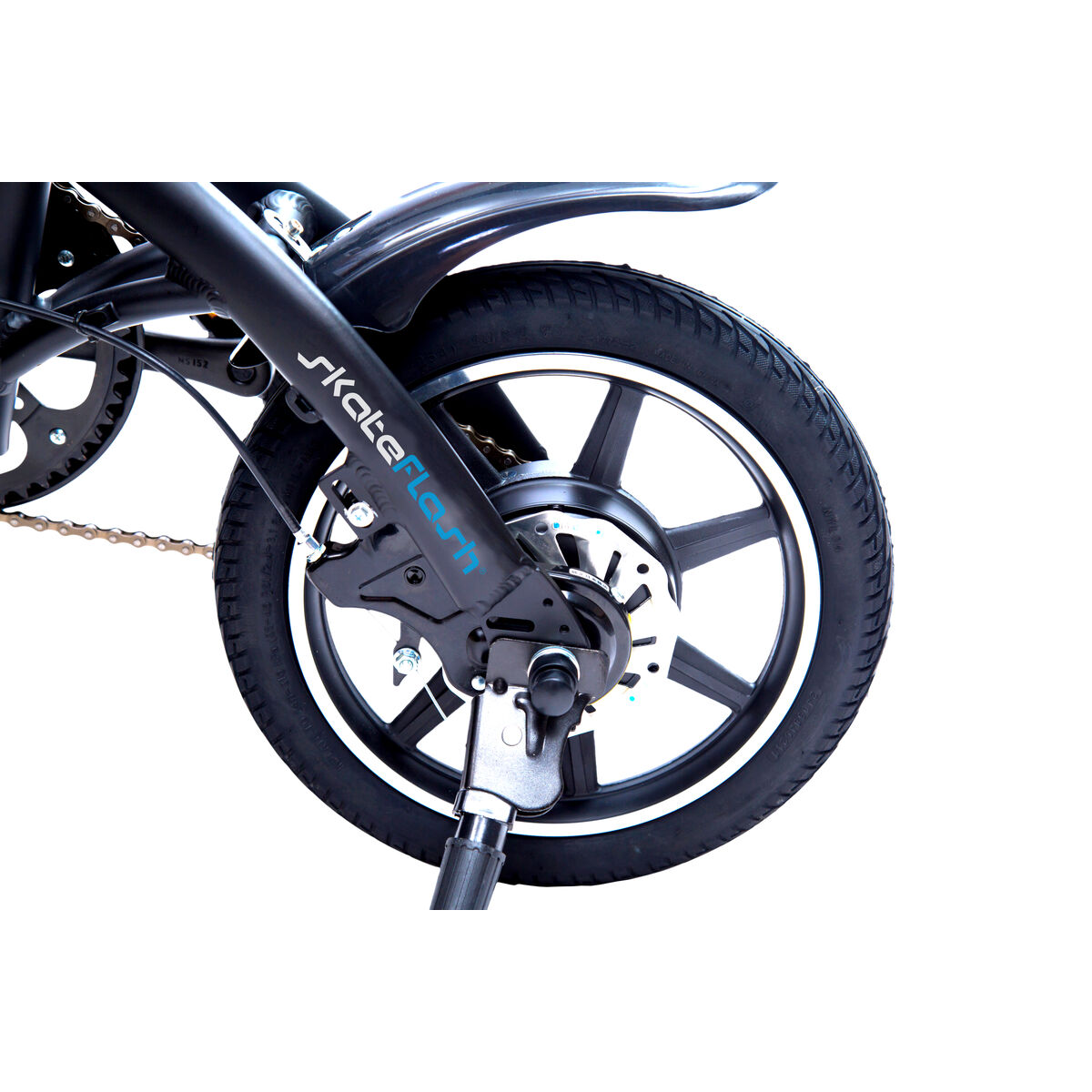 Elcykel Skate Flash Urban Compact 14" Svart/Blå 250 W - 4