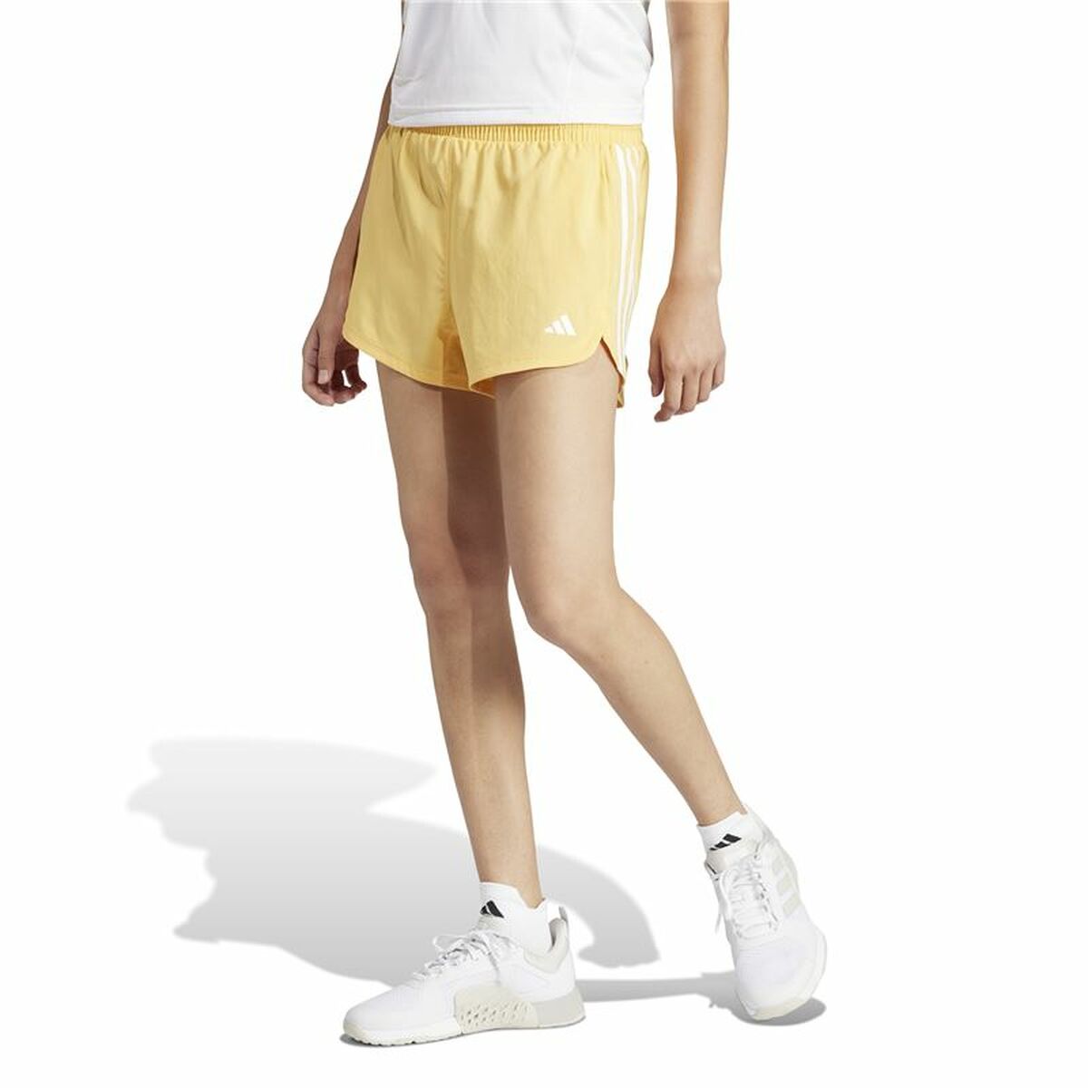 Träningsshorts Adidas Essentials Pacer Wvn High Gul - 2