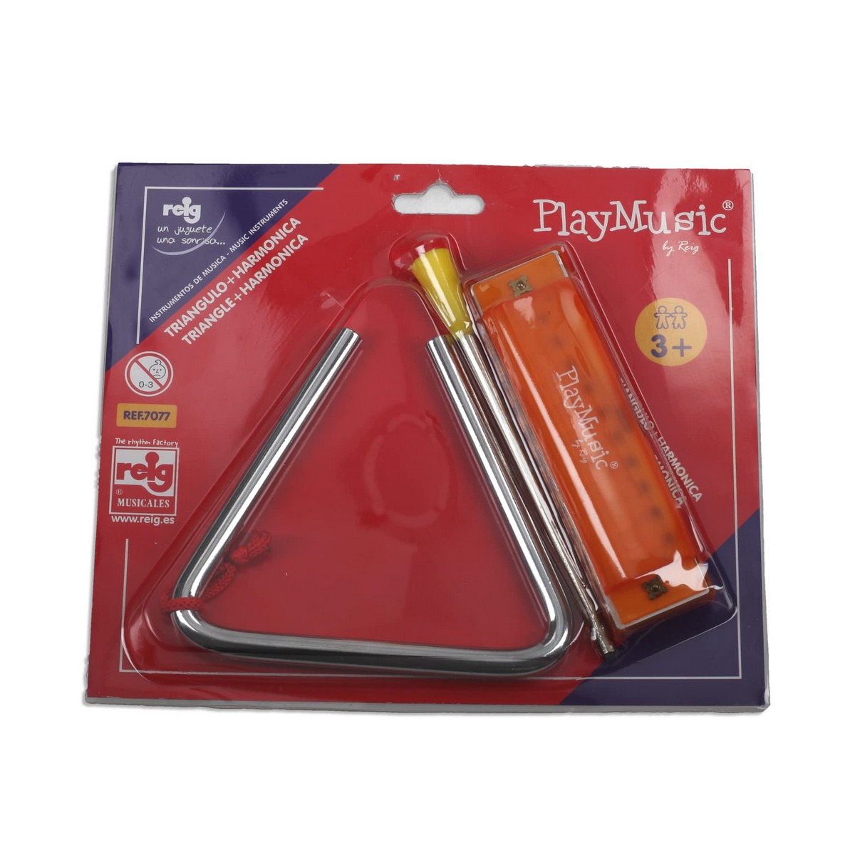 Musikalisk Leksak Reig Munspel Triangel Plast - 2