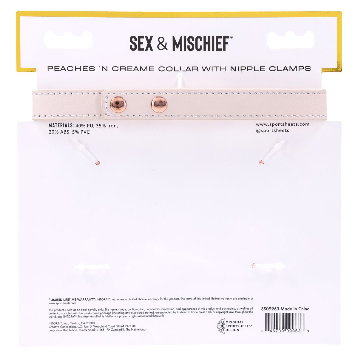 Vårtklämmor Sportsheets Peaches 'n CreaMe - 6