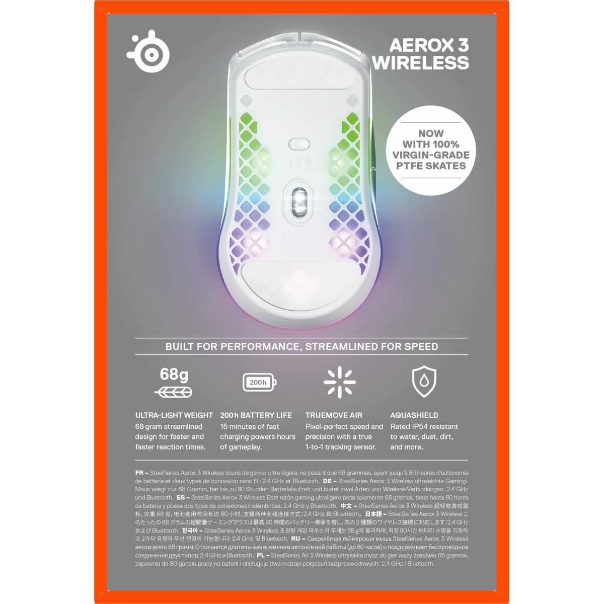 Gaming Mus SteelSeries Aerox 3 Wireless - 8