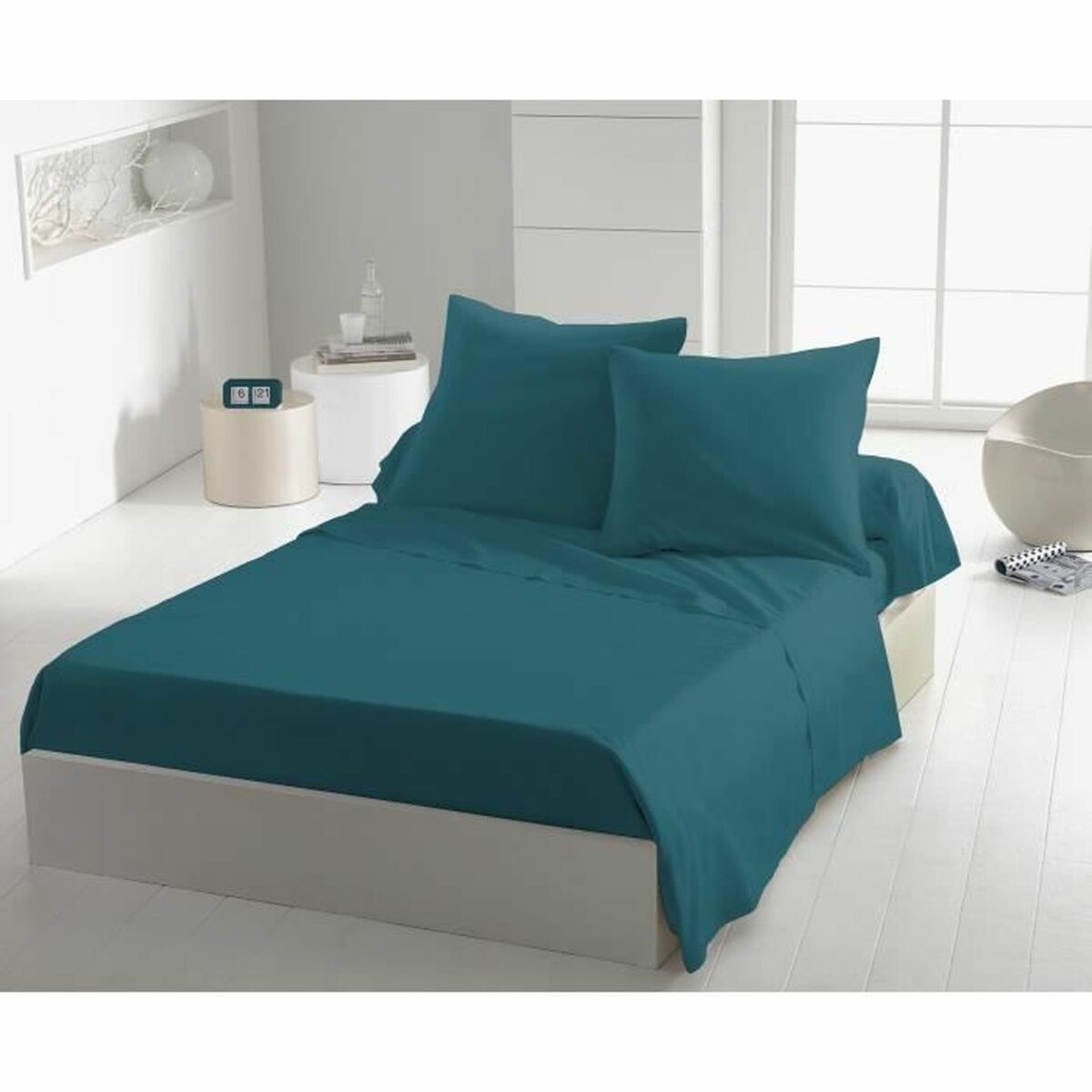 Överlakan HOME LINGE PASSION Blå 240 x 300 cm - 2