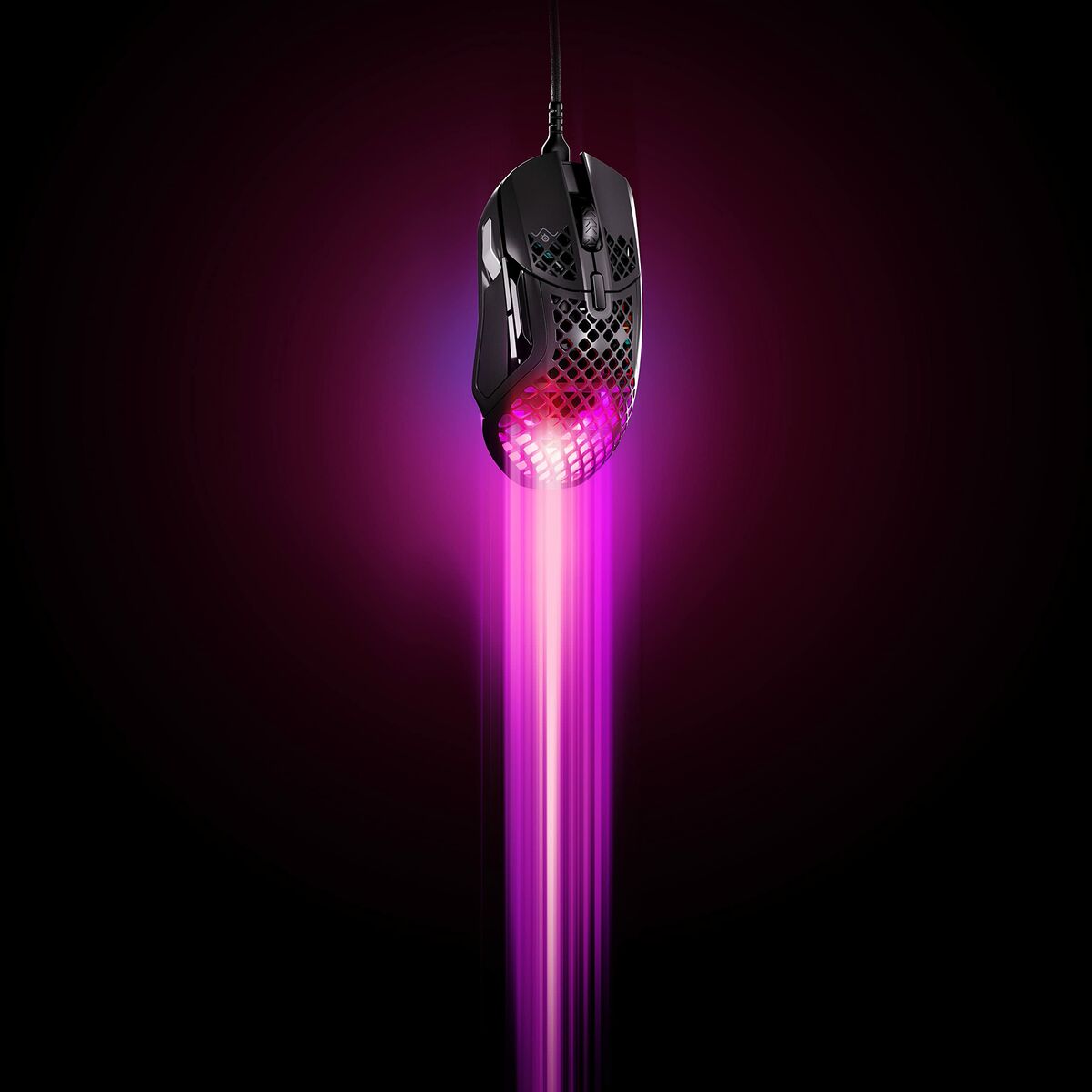 Gaming Mus SteelSeries Aerox 5 Gaming Svart Med kabel LED-Ljus - 8
