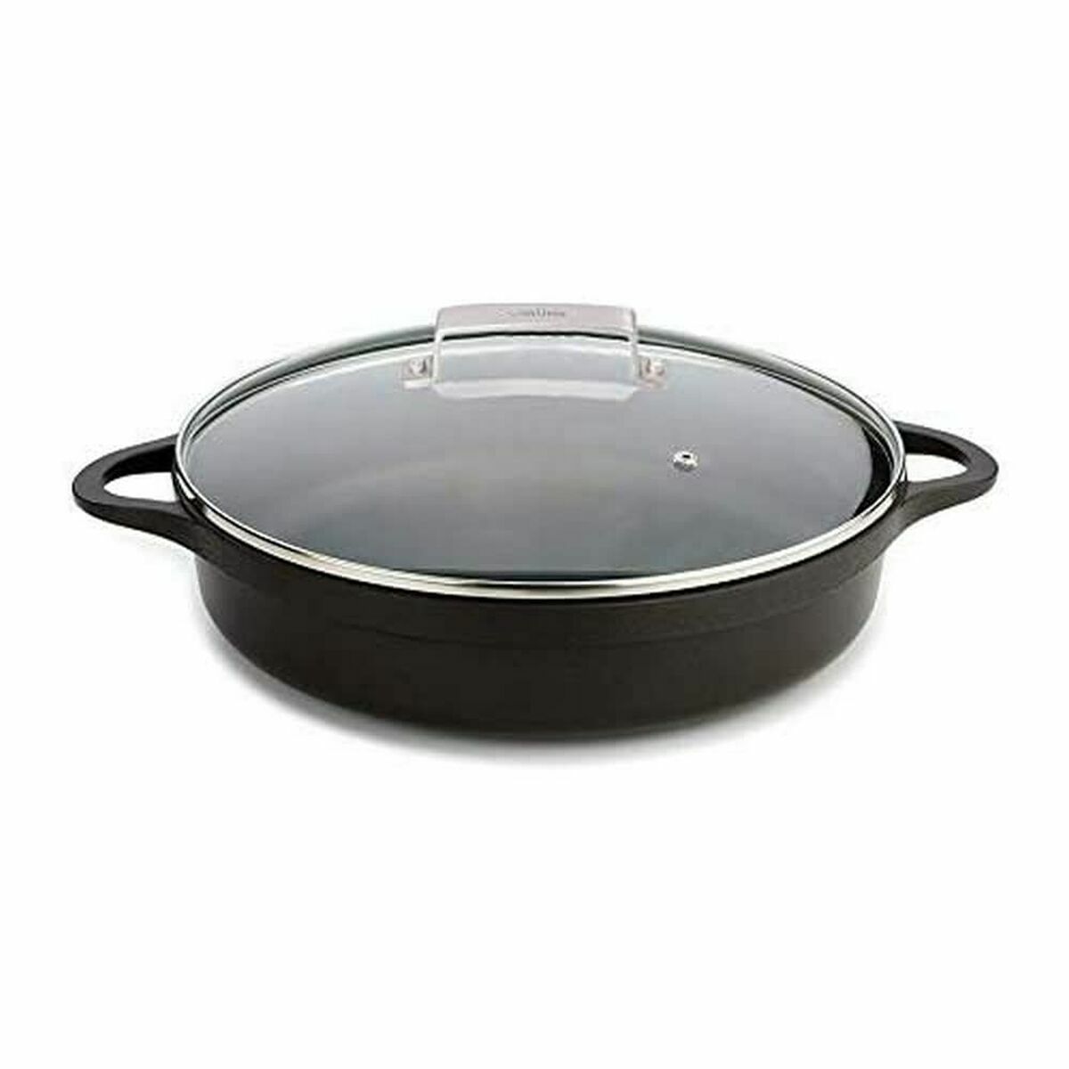 Kastrull med lock Valira 4137/25 Svart 5,5 L