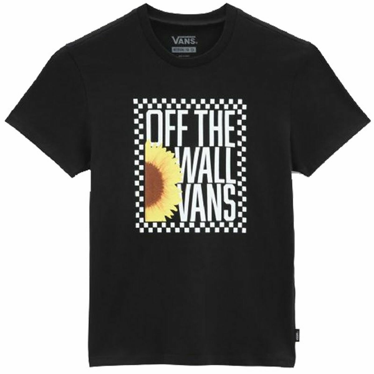 Barn T-shirt med kortärm Vans Sunlit Crew Svart - 4