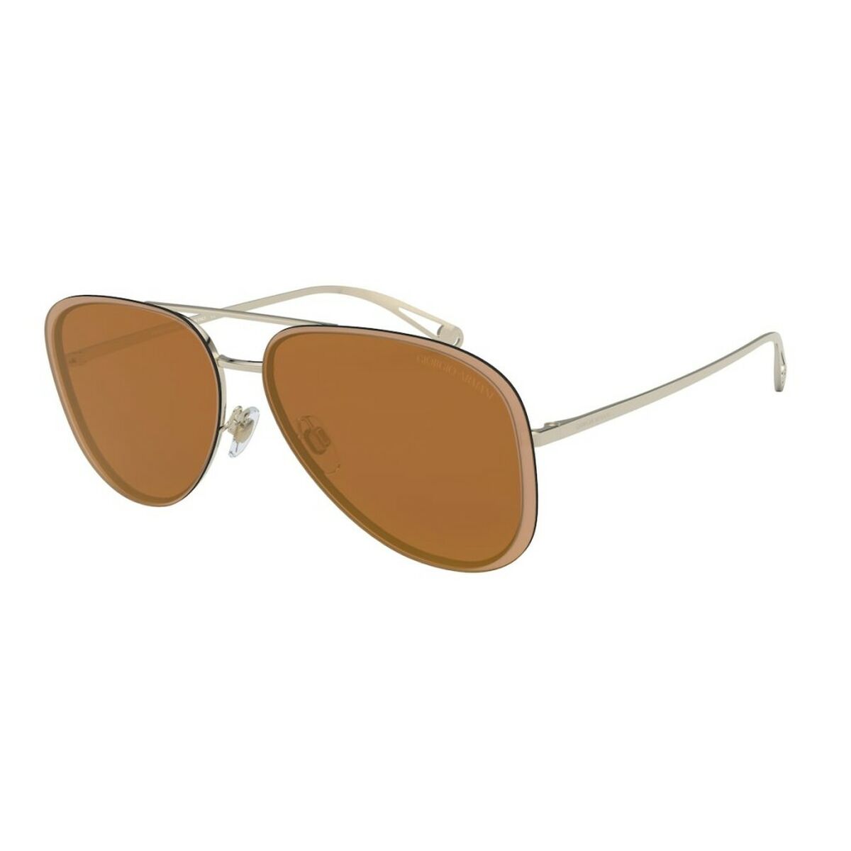 Herrsolglasögon Armani AR6084-30136H Gyllene ø 60 mm - 3