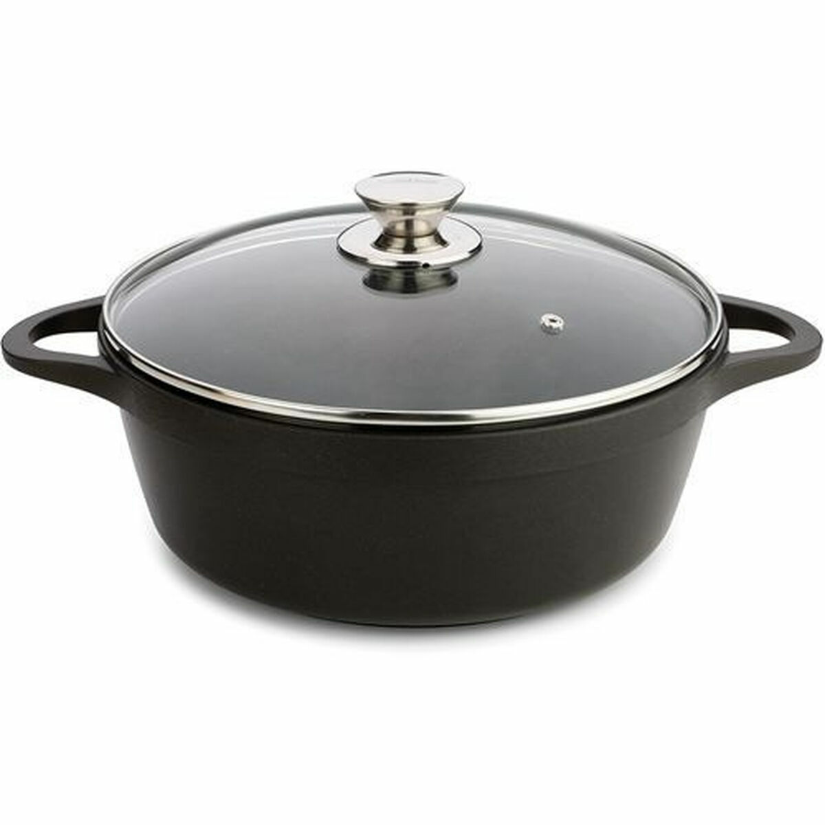 Kastrull med lock Valira 4141/25 Svart Ø 24 cm